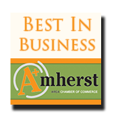 Best in Business award from the Amherst Area Chamber of Commerce
